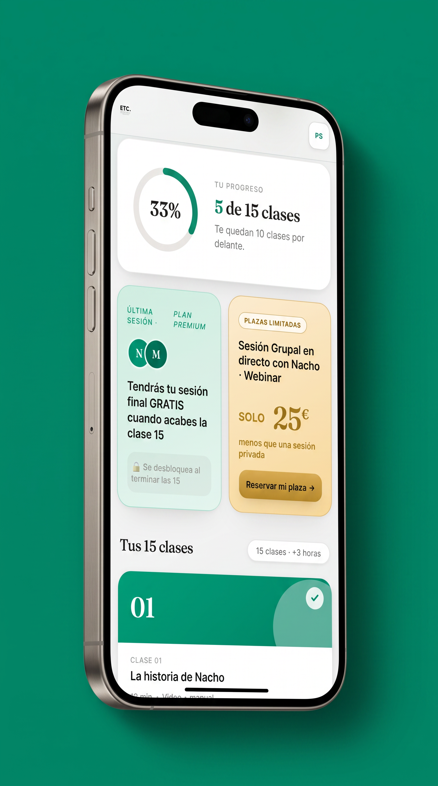 Curso Se Acabó el Juego — app móvil