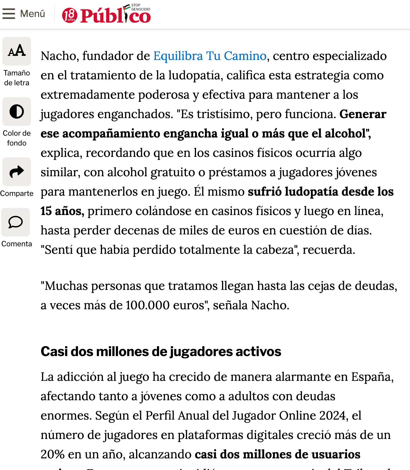 Diario Público sobre ETC.
