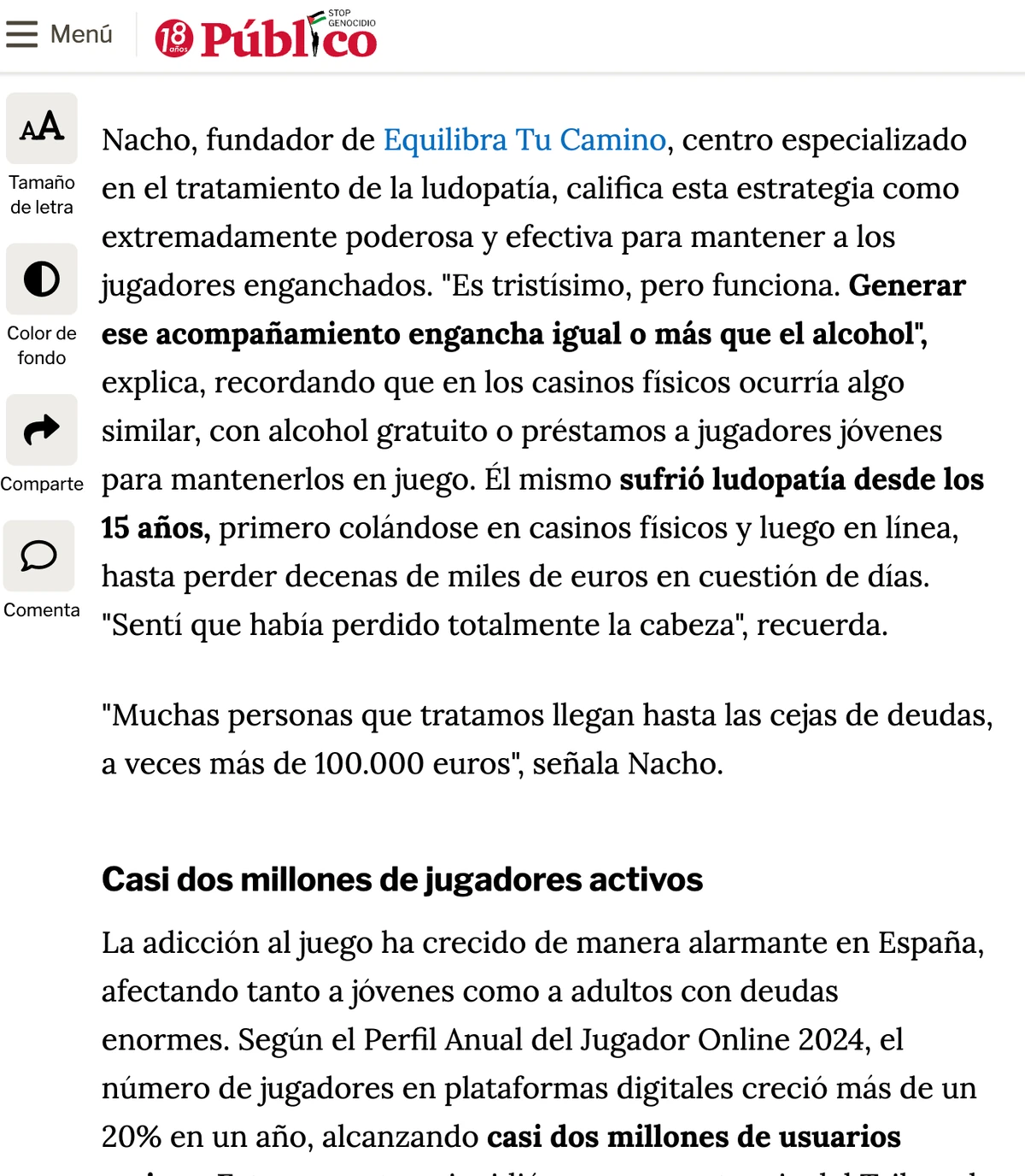 Diario Público sobre ETC.