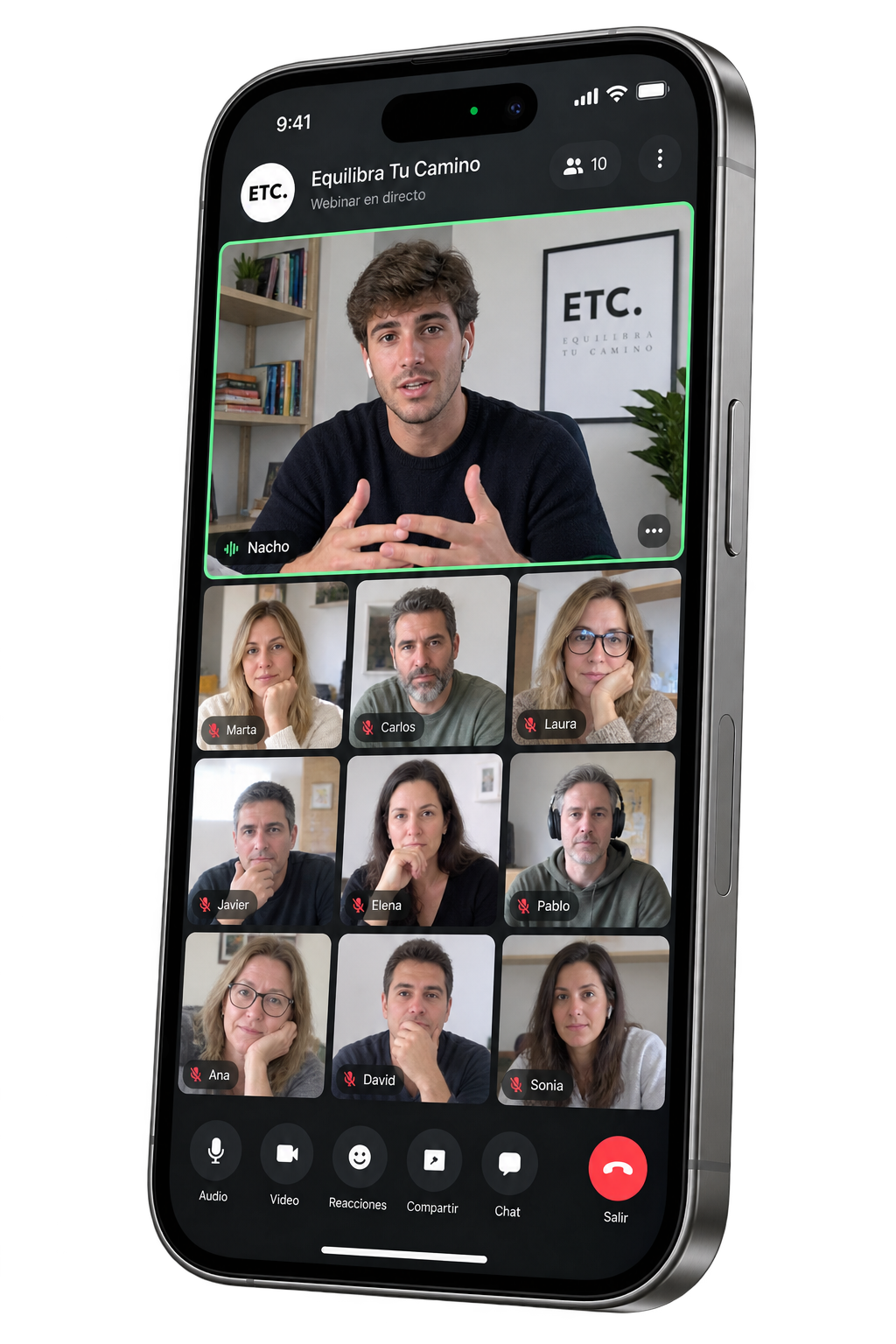 Webinar ETC en directo con Nacho